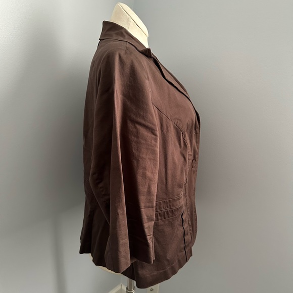 Lane Bryant Brown Jacket Size 24 - Picture 5 of 8